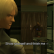 Moments after this, Fortune will express disappointment that she is not, in fact, facing off with Solid Snake.